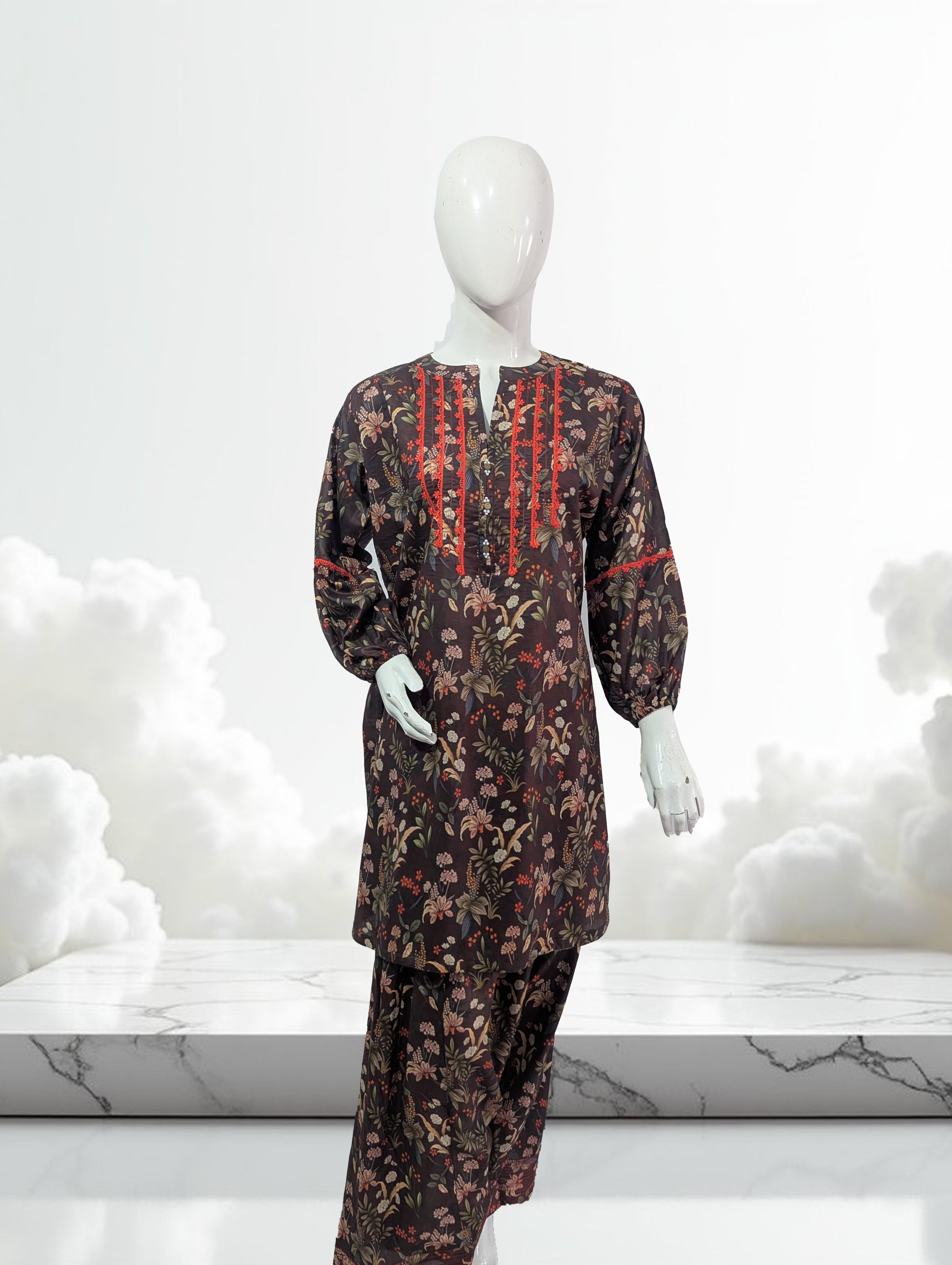 Noir Floral Co-ord set 5143