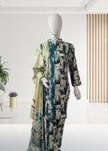 ArabicArora .3 piece stitched lawn suit 5138