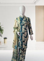 ArabicArora .3 piece stitched lawn suit 5138