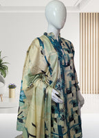 ArabicArora .3 piece stitched lawn suit 5138