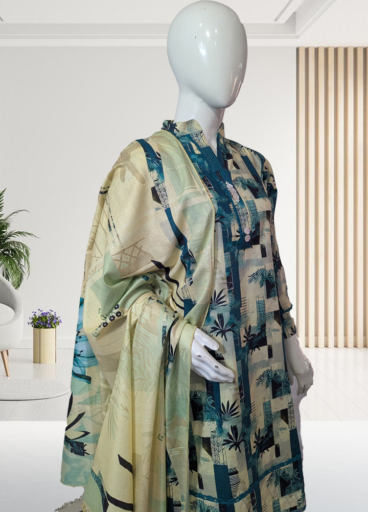 ArabicArora .3 piece stitched lawn suit 5138