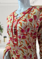 FloralAura -3 Piece Stitched lawn suit 5139