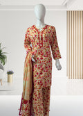 FloralAura -3 Piece Stitched lawn suit 5139