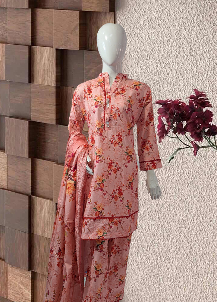 Flora cascade 3 Piece Stitched lawn suit 5137