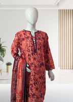 Gardenia 3 Piece Stitched lawn suit 5134
