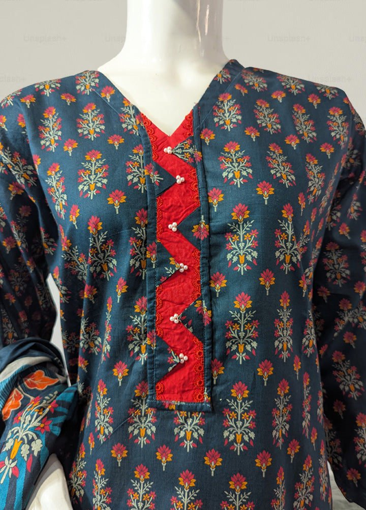 Tealtree 3 Piece Stitched lawn suit 5141
