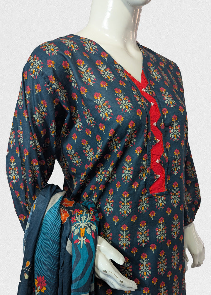 Tealtree 3 Piece Stitched lawn suit 5141